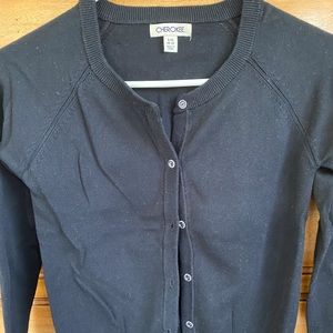 Cherokee Black Girls Cardigan, Size Large (10-12)